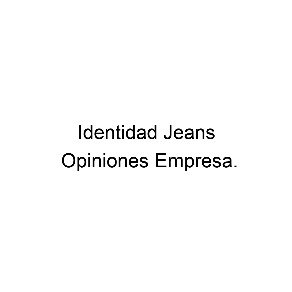 Identidad Jeans
